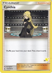 Cynthia (#24 Pikachu Stamped) 119/156 Battle Academy Pokémon card