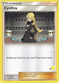 Cynthia (#50 Pikachu Stamped) 119/156 Battle Academy Pokémon card