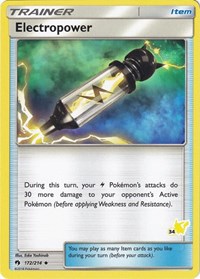 Electropower (#34 Pikachu Stamped) 172/214 Battle Academy Pokémon card