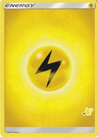 Lightning Energy (#21 Pikachu Stamped) Battle Academy Pokémon card