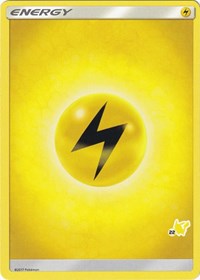 Lightning Energy (#22 Pikachu Stamped) Battle Academy Pokémon card