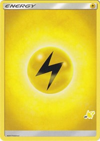Lightning Energy (#27 Pikachu Stamped) Battle Academy Pokémon card