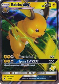 Raichu GX (#60 Pikachu Stamped) 020/068