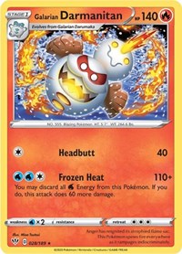 Galarian Darmanitan 028/189 · Reverse Holo