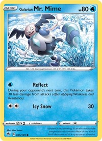 Galarian Mr. Mime 035/189 · Reverse Holo