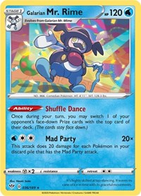 Galarian Mr. Rime 036/189 · Reverse Holo