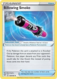 Billowing Smoke 158/189 Darkness Ablaze Reverse Holo Pokémon card