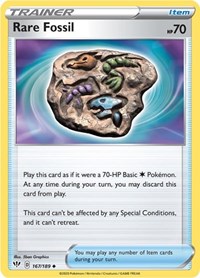 Rare Fossil 167/189 Darkness Ablaze Reverse Holo Pokémon card
