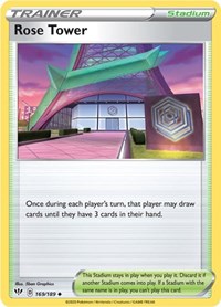 Rose Tower 169/189 Darkness Ablaze Reverse Holo Pokémon card