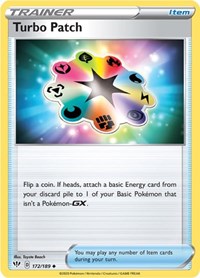 Turbo Patch 172/189 Darkness Ablaze Reverse Holo Pokémon card