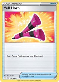 Yell Horn 173/189 Darkness Ablaze Reverse Holo Pokémon card