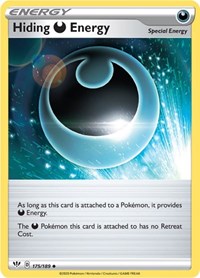 Hiding D Energy 175/189 Darkness Ablaze Reverse Holo Pokémon card