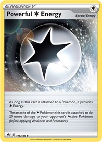 Powerful C Energy 176/189 Darkness Ablaze Reverse Holo Pokémon card