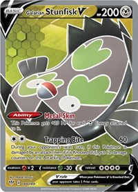 Galarian Stunfisk V Full Art 184/189