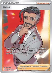 Rose Full Art 189/189 Darkness Ablaze Pokémon card