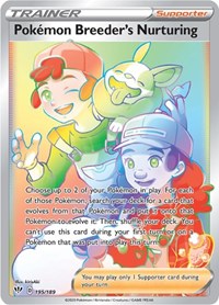 Pokemon Breeder's Nurturing Secret 195/189 Darkness Ablaze Pokémon card