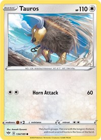 Tauros 134/189 · Reverse Holo
