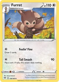 Furret 136/189 · Reverse Holo