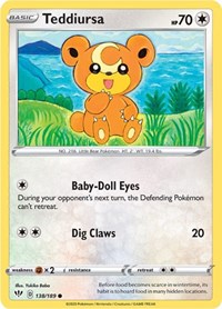 Teddiursa 138/189 · Reverse Holo