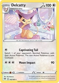Delcatty 142/189 · Reverse Holo