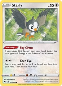 Starly 145/189 · Reverse Holo