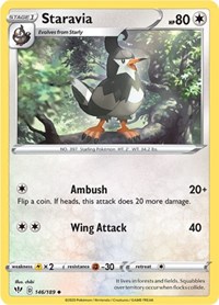 Staravia 146/189 · Reverse Holo
