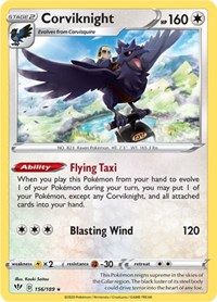Corviknight 156/189 · Reverse Holo