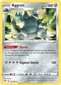 Aggron 123/189 · Reverse Holo