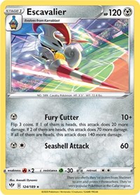 Escavalier 124/189 · Reverse Holo