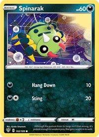 Spinarak 102/189 · Reverse Holo