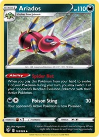Ariados 103/189 · Reverse Holo