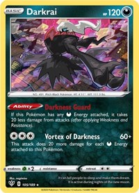 Darkrai 105/189 · Reverse Holo