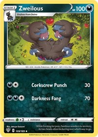 Zweilous 109/189 · Reverse Holo