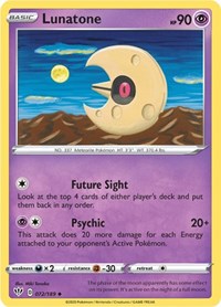 Lunatone 072/189 · Reverse Holo