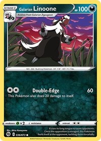 Galarian Linoone 36/73 · Reverse Holo