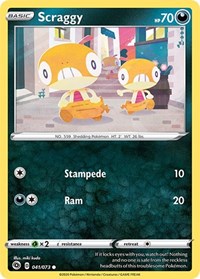 Scraggy 41/73 · Reverse Holo