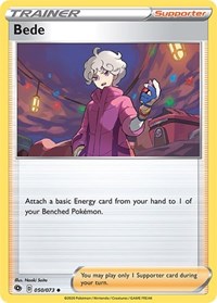Bede 50/73 Champion's Path Reverse Holo Pokémon card
