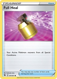 Full Heal 51/73 Champion's Path Reverse Holo Pokémon card