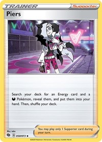 Piers 58/73 Champion's Path Reverse Holo Pokémon card