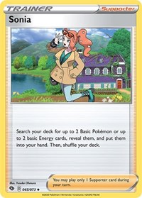 Sonia 65/73 Champion's Path Pokémon card