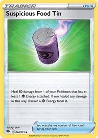 Suspicious Food Tin 66/73 Champion's Path Pokémon card