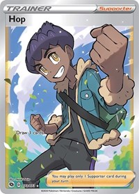 Hop Full Art 73/73 Champion's Path Pokémon card