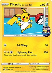 Pikachu on the Ball (Pokemon Futsal) 001/005