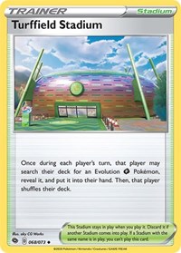 Turffield Stadium 68/73 Champion's Path Reverse Holo Pokémon card