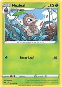 Nuzleaf 011/185 · Reverse Holo