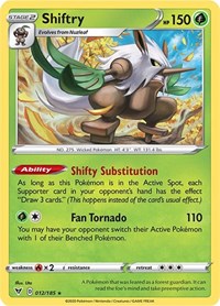 Shiftry 012/185 · Reverse Holo