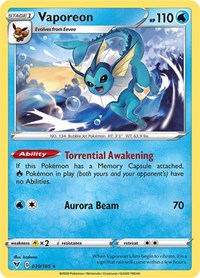 Vaporeon 030/185 · Reverse Holo