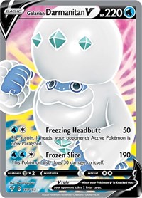 Galarian Darmanitan V Full Art 169/185