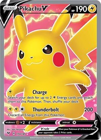 Pikachu V Full Art 170/185