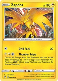Zapdos 048/185 · Reverse Holo